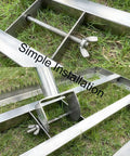 Pro Grade 2 In 1 Lawn Leveling Rake With Double Sided Design And Serrated Edge, 70 Inch Adjustable Stainless Steel Garden Rake tool parts