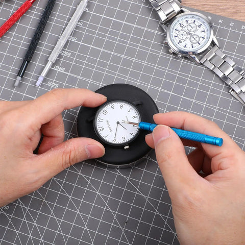 Round Leather Watch Cushion And Movement Holder Pad For Repair Jobs, Case Protector Pad, Watch Maintenance Mat, Pro Grade Repair Kit