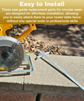 Heavy Duty Rip Fence Guide For Circular Saws Built Tough As Nails and Rock Solid For Pinpoint Alignment Heavy Saw Jig Accessory on a work surface.