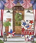 Patriotic Fourth Of July Garden Flag 12x18 Inch Double Sided Outdoor Welcome Banner With Stars And Stripes Yard Decor