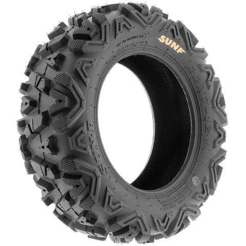 Set Of Four 25x8-12 Front And 25x10-12 Rear ATV UTV Tubeless 6PR Tires Power I A033 Bundle For Trails Desert Mud Dirt Rocks