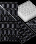 600 Pieces Press On Nail Adhesive Tabs Set With 15 Sizes For Perfect Fit No Glue Needed Easy On Wear Clear And Yellow Finish