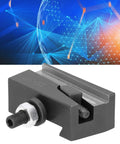 Heavy Duty High Carbon Steel Quick Change Tool Post Holder For Cnc Lathe, black tool holder with clamp for rapid swap setups.