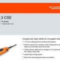 18 Gauge Nibbler With Rotating Punch For Longer Tool Life, 7.5 Ft Per Min Cutting Speed, tool on orange background