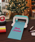 REALIKE cutting mat for Cricut Joy; teal and white cutting device with blue grid mat