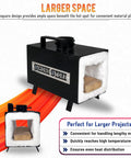 Single Burner Propane Forge For Knife Making And Blacksmithing Rectangular Shape Portable With Insulation and Large Heating Space