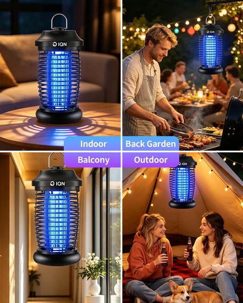 Bug Zapper Outdoor Plug In Electric Mosquito And Fly Killer With 15W UV Light And 4200V Grid for indoor and outdoor use
