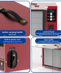 Portable Tabletop Air Filtration System For Woodworking 580-780 CFM Movable Dust Collector With Boss Vortex Fan features