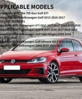 Red Volkswagen Golf GTI compatible with Passenger Side Mirror Replacement Glass For Volkswagen Golf Mk7 GTI R SportWagen Alltrack Jetta Heated