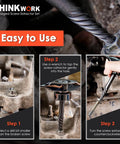13 Piece Damaged Screw Extractor Set For Rusted And Stripped Fasteners Pro Grade Easy Out Bolt Extractor Kit in use illustration
