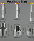 Dual Function PVC Pipe Threader Kit For DIY Pros With Internal And External Threading All In One Pipe Threading Tool Size Chart