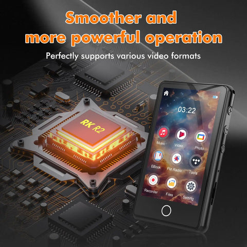 Massive 80GB Bluetooth MP3 Player And 3 Inch Portable MP4 Video Player With Built In Speaker FM Radio Video E Book Recording