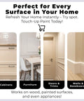 Touch Up Paint Kit With Matte Finish For Cabinets Walls Doors And Furniture Easy Fix Three Shade Beige Repair Kit For Quick Dry Self Priming Low Odor Eco Friendly No Sanding Or Primer Needed 3 Pack
