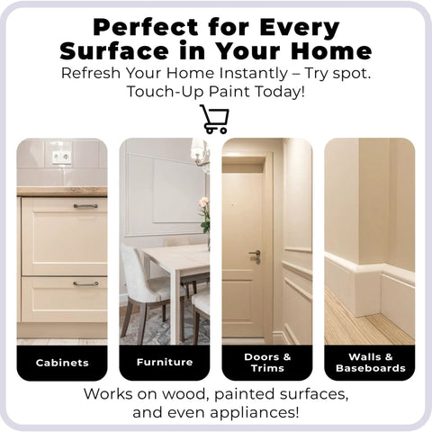 Touch Up Paint Kit With Matte Finish For Cabinets Walls Doors And Furniture Easy Fix Three Shade Beige Repair Kit For Quick Dry Self Priming Low Odor Eco Friendly No Sanding Or Primer Needed 3 Pack