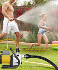 Heavy Duty 1.6HP Electric Water Transfer Pump 110V Shallow Well Pressure Booster in use for garden watering.