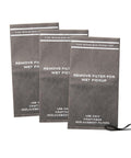 Three genuine General Debris replacement filter bags with retaining band for wet dry vacuums, 2 to 2.5 gallon shop vacs.