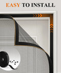 Magnetic Screen Door For 32 By 80 Inch Openings, Reversible Left Or Right Install, close-up of easy install with kit shown