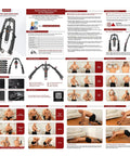 3 In 1 Hydraulic Arm Trainer For Home Gym With Ab Roller Wheels And Hooks Adjustable 22 To 440 Lbs Resistance For Men And Women