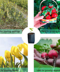 Image of plant applications: growing saplings, fruit, flowers, vegetables with 200 Pack Breathable Plant Grow Bags 5.5 By 6.3 Inch Biodegradable Nonwoven Seedling Pots For Seed Starting Indoor Outdoor Vegetables Herbs Flowers Easy Transplant Space Saving Black centered.