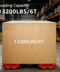 Heavy Duty Equipment Skates And Industrial Furniture Dollies Built Tough For Rough Jobs Featuring Smooth Gliding Wheels under a heavy load.