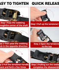 Two Pack Beefy Heavy Duty 1 Inch By 20 Foot Ratchet Tie Down Straps With Double J Hooks instructions in use