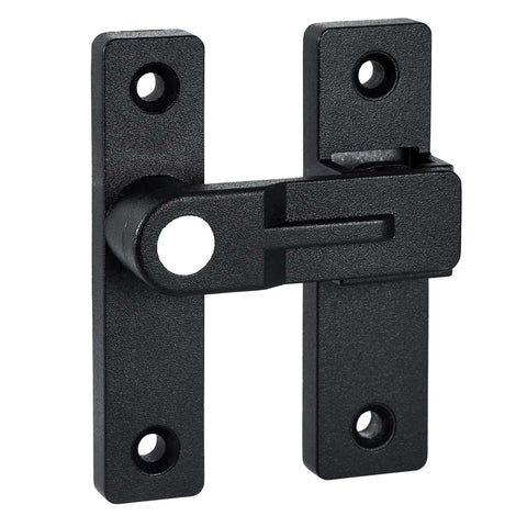 Matte Black 180 Degree Flip Latch Set For Barn Doors And Sliding Doors Two Pack Zinc Alloy Latch With Luminous Finish