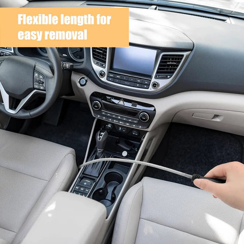 Flexible Magnetic Pickup Tool With Bendable Neck For Easy Reaching In Drains And Cars Picks Up Metal Items in car console