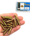 20 Pack 1/4-20 Hanger Bolts Double Ended Wood Dowel Screws Self Tapping Furniture Hardware Galvanized Carbon Steel Fasteners in hand