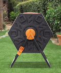 18.5 Gallon Compost Tumbler With Sliding Door, Space Saving Single Chamber, Steel Frame, BPA Free Composter Bin in garden