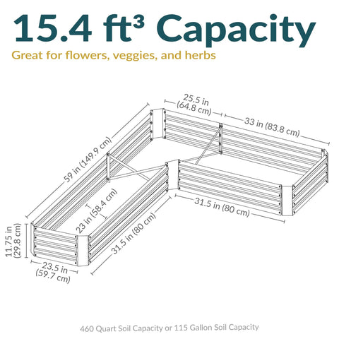 Galvanized Raised Garden Bed Kit 2x2x1 Ft Square Outdoor Planter For Vegetables Herbs And Flowers Dark Gray Metal Box With Sturdy Build For Easy Setup And Bigger Harvests In Your Backyard