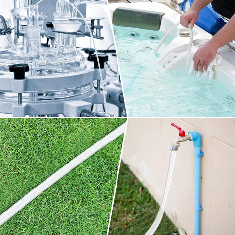 Slick Clear Pvc Vinyl Tubing Hose With Three Quarter Inch Inside Diameter And One Inch Outside Measuring Ten Feet Long Stays Super Bendy For Any Badass Diy Project You Gotta Finish used in water and chemical transfer.