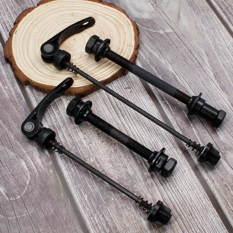 Quick Release Bicycle Axle Kit For Mountain Bikes Front And Rear Hollow Hubs With Steel Axles Black Quick Release Shafts