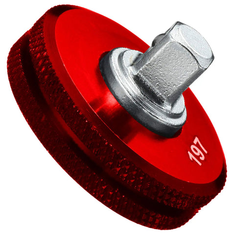 Quick Adapter For Quarter Inch Drive Red Aluminum Tool To Speed Up Ratchet Turning Attaches Between Ratchet Handle And Socket