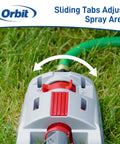 Oscillating Water Sprinkler For Lawn And Garden With Metal Base And Custom Pattern Dial Covers Up To 4000 Square Feet Adjustable
