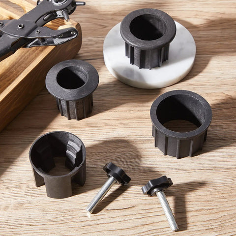 Patio Umbrella Base Ring Plug Set With Hole Bases In 1.25 In 1.5 In And 1.9 In For Replacement Parts Pack Includes M8 40 Mm Screws