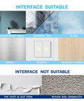 Suitable and unsuitable surfaces for Night Sky Glow Stars Ceiling Stickers Kit With 1049 Pieces Including Moon And Stars