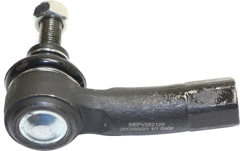 Close-up of a tie rod end, part of the 2 Wheel Hub Kit With Bearing For VW Passat Tiguan Beetle Jetta GTI And Audi A3 Front 5 Lug Hubs AWD And FWD Compatible Fits 2005 2019 Models Premium Quality Aftermarket Replacement For Easy Install And Longevity Bolt On.