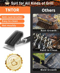 18 Inch Adjustable Grill Brush With Scraper For Outdoor Grills Heavy Duty BBQ Cleaner stainless bristles vs others