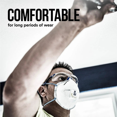 P95 Particulate Respirator Two Pack With Carbon Layer For Odor Reduction, Cool Flow Valve, NIOSH Approved, Advanced Filter Media For Easy Breathing, Comfortable Fit