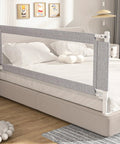 One Piece Adjustable Height Toddler Bed Rail Fits Twin Full Queen King Beds With One 74.8 Inch Side Easy Install Kid Safe Guard Rail