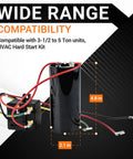 CSR-U2 Hard Start Capacitor Kit For Air Conditioners Three And A Half To Five Ton Units Plug And Play Install shown with wires