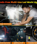 Hella Bright Magnetic Rechargeable Golf Cart Led Dome Light With 360 Spin And Seven Glowing Modes used for hands-free work and camping.