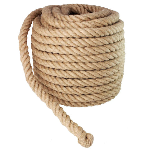 Heavy Duty Manila Rope 1 Inch By 100 Feet Twisted Natural Fiber For Landscaping Crafts Boating And Outdoor Projects Strong Tie Down For Home Garden Marine Gear And Everyday Hauling