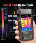 Pro Grade All In One Thermal Imaging Camera Multimeter With Macro Lens For Electrical Troubleshooting, 320x320 Infrared Resolution handheld