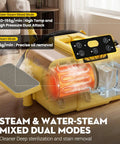 Heavy Duty Steam Cleaner Blasts 284 Degree Vapor And 70 Psi Force to crush stubborn grime, showcasing water-steam mixed dual modes.