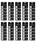 Dead Nuts Reliable 50 Pack CR2032 3 Volt Lithium Coin Batteries With Five Year Shelf Life For Car Remotes Keyless Entries Digital Watches Calculators And Computers Big Time Power Boost displayed in packaging.