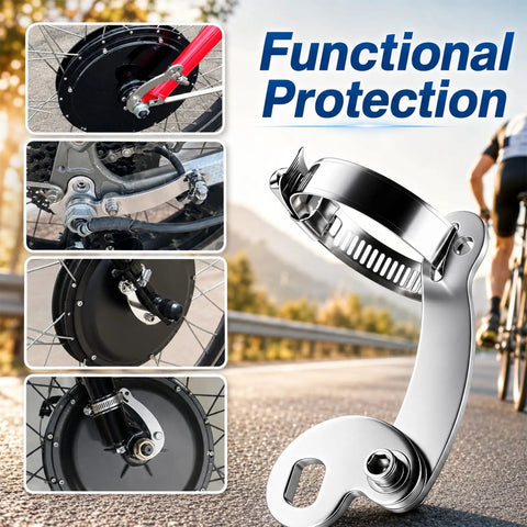 Two Sets Universal M12 Torque Arm Conversion Kit For E Bike Hub Motors Fits Front Or Rear Installations Durable 12mm Torque Arm For Adult Electric Bicycle Maintenance Tool, stainless steel 86mm
