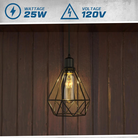 Dope 12 Pack T6 Tubular Incandescent Bulbs 25W Dimmable Warm White 2700K 180 Lumens Clear Glass E12 Candelabra Base lit in lamp