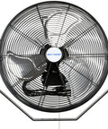 Front view of Beast Airflow Industrial Wall Mount Fan 4600 CFM 20 Inch High Velocity Sealed Motor 3 Speed Heavy Duty Metal Construction