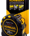 MagGrip Pro Magnetic Tape Measure 25 Foot 1 Inch With Inch And Engineer Scale, Dual End Hook, Packaging View